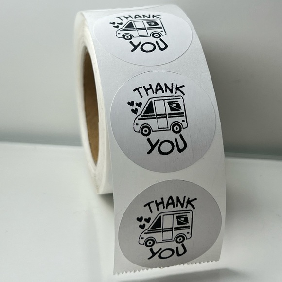 100 Thank You USPS Sticker, Thank You Sticker, Postal Mailbox Sticker - Picture 8 of 15